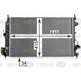 Kühler, Motorkühlung 8MK 376 700-271 von HELLA günstig für 291,80 € online kaufen