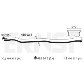 Reparaturrohr, Katalysator 465021 von ERNST günstig für 87,10 € online kaufen