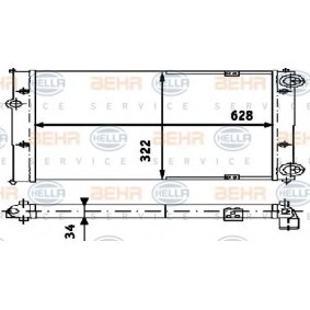 Kühler, Motorkühlung 8MK 376 713-734 von HELLA günstig für 57,42 € online kaufen