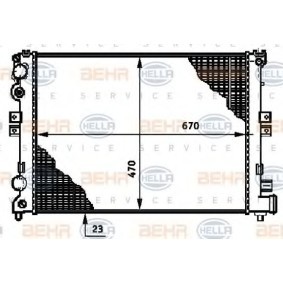 Kühler, Motorkühlung 8MK 376 719-474 von HELLA günstig für 90,38 € online kaufen