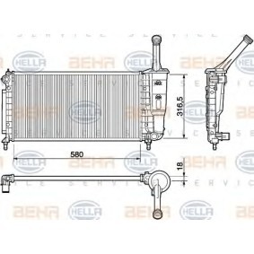 Kühler, Motorkühlung 8MK 376 754-384 von HELLA günstig für 111,97 € online kaufen
