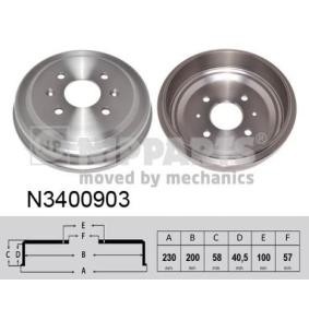 Acquista Tamburo freno da NIPPARTS N3400903 a buon mercato per soli 45,34 €
