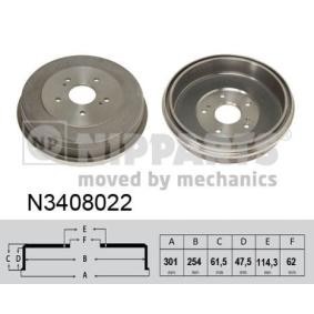 Acquista Tamburo freno da NIPPARTS N3408022 a buon mercato per soli 81,25 €
