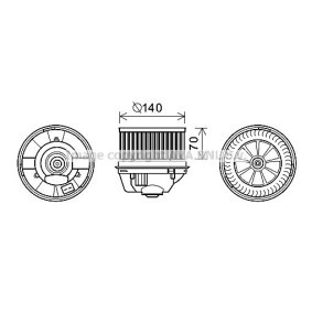 Compre Motor eléctrico, ventilador do habitáculo da PRASCO FD8496 a um preço baixo por 276,17 €