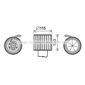 Compre Ventilador do habitáculo de PRASCO online para FIESTA III (GFJ) a preços moderados