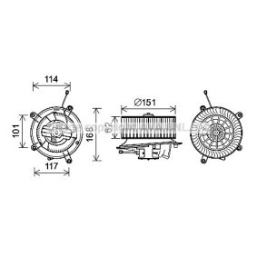 Gebläsemotor MS8624 von PRASCO günstig für 124,78 € online kaufen