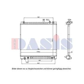 Comprar Radiador, refrigeración del motor de AKS DASIS 070166N a bajo precio de 154,42 €
