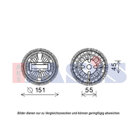 Kupplung, Kühlerlüfter 128163N von AKS DASIS günstig für 53,08 € online kaufen