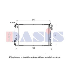 Kühler, Motorkühlung 510153N von AKS DASIS günstig für 326,67 € online kaufen