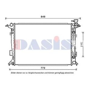 Compre Radiador de AKS DASIS online para GENESIS Coupé a preços moderados