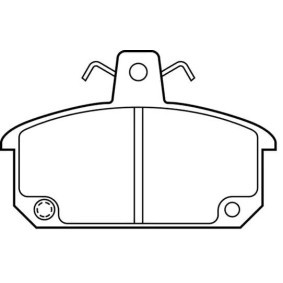 Bremsbeläge für RENAULT von JURID