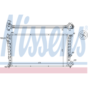 Kühler, Motorkühlung 63508A von NISSENS günstig für 113,51 € online kaufen