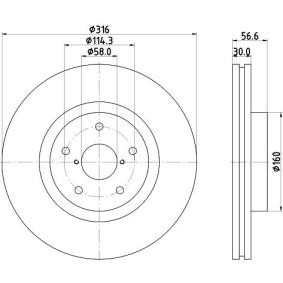 Achetez des Disque de frein MINTEX MDC2289 à prix pour 74,47 €