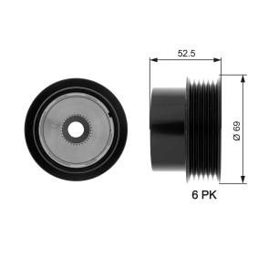 Comprar Rueda libre de alternador de GATES OAP7101 a bajo precio de 136,32 €