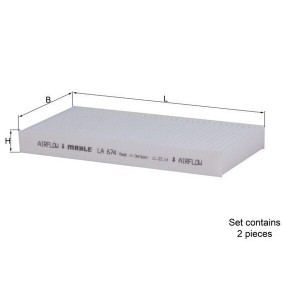 Comprar Filtro de habitáculo de KNECHT LA 674/S a bajo precio de 23,46 €