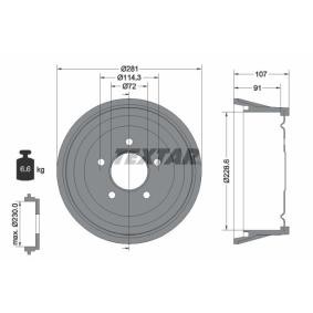 Achetez des Tambour de frein TEXTAR 94034800 à prix pour 162,26 €
