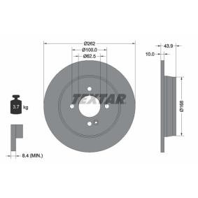 Acquista Disco freno da TEXTAR 92242203 a buon mercato per soli 48,06 €
