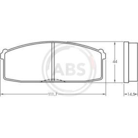 Compre Pastillas de freno de A.B.S. online para SUNNY I (B11) a precios moderados