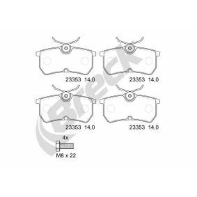 Achetez des Plaquettes de frein BRECK 23353 00 704 00 à prix pour 34,69 €