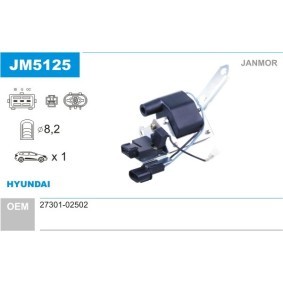 Zündspule JM5125 von JANMOR günstig für 34,78 € online kaufen