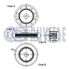 Compre Polia, cambota da RUVILLE 515817 a um preço baixo por 86,71 €