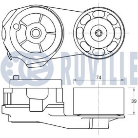 Spannarm, Keilrippenriemen für ALFA ROMEO von RUVILLE