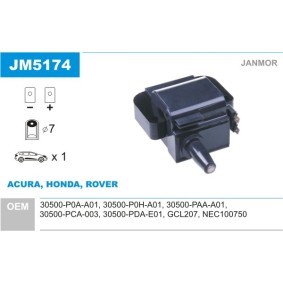 Compre Bobina de ignição da JANMOR JM5174 a um preço baixo por 19,98 €