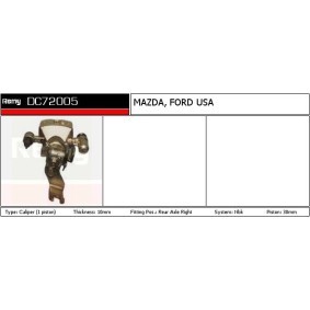 Acquista Pinza freno da DELCO REMY DC72005 a buon mercato per soli 161,80 €