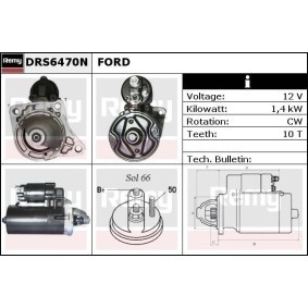 Comprar Motor de arranque de DELCO REMY DRS6470N a bajo precio de 137,25 €