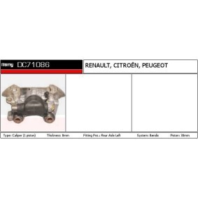 Bremssattel DC71086 von DELCO REMY günstig für 136,25 € online kaufen