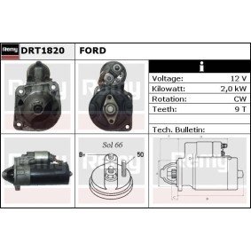 Comprar Motor de arranque de DELCO REMY DRT1820 a bajo precio de 520,36 €