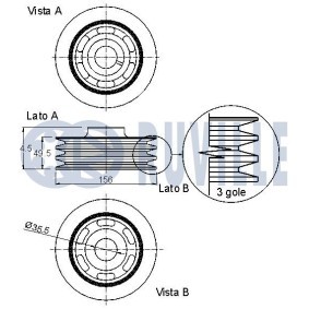 Compre Tuchos de motor de RUVILLE online para SPRINTER Camião basculante (905) a preços moderados