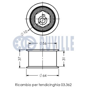 Achetez des Kit de roulement de roue RUVILLE 5044 à prix pour 127,39 €