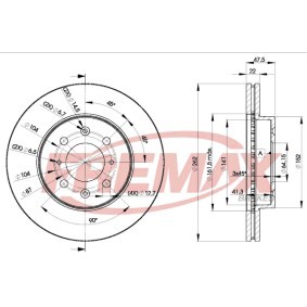Köp Bromsskiva av FREMAX BD-0830 till det låga priset 779,17 kr