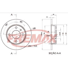 Achetez des Disque de frein FREMAX BD-1062 à prix pour 44,34 €