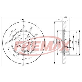 Achetez des Disque de frein FREMAX BD-2412 à prix pour 87,00 €