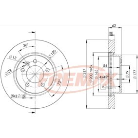 Achetez des Disque de frein FREMAX BD-7361 à prix pour 113,98 €