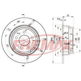 Achetez des Disque de frein FREMAX BD-7940 à prix pour 67,78 €