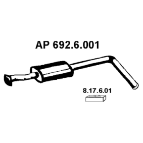 Compre Panela de escape central da EBERSPÄCHER 692.6.001 a um preço baixo por 50,02 €