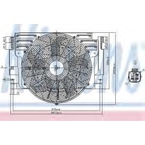 Compre Ventilador del aire acondicionado de NISSENS online para X5 (E53) a precios moderados