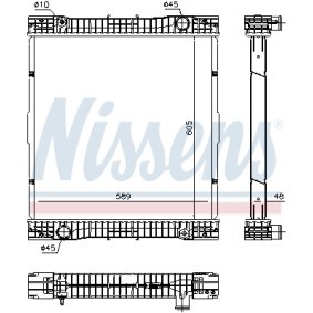 Acquista Radiatore da NISSENS online per Citaro (O 530) a prezzi moderati