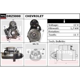 Comprar Motor de arranque de DELCO REMY DRZ5000 a bajo precio de 150,87 €