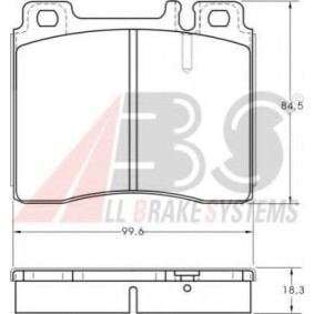Bremsbeläge für MERCEDES-BENZ von A.B.S.