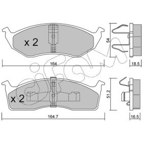 Achetez des Plaquettes de frein CIFAM 822-015-0 à prix pour 27,88 €