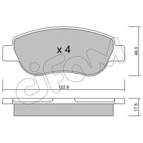 Köp Bromsbelägg av CIFAM 822-781-0 till det låga priset 381,30 kr