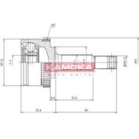 Compre Jogo de apoios, veio de transmissão da KAMOKA 6783 a um preço baixo por 22,77 €