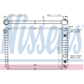 Achetez des Radiateur de chez NISSENS en ligne pour CORVETTE Décapotable (1YY) à prix modérés