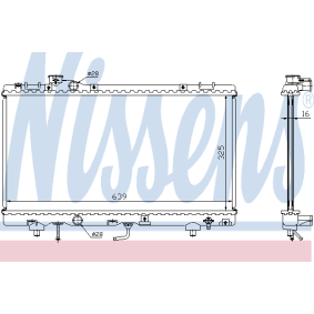 Compre Radiador de NISSENS online para PASEO Cabriolet (EL54) a preços moderados