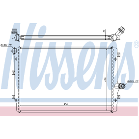 Kühler, Motorkühlung 65281 von NISSENS günstig für 93,92 € online kaufen
