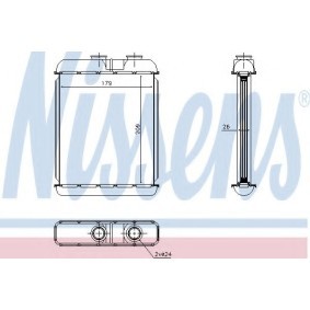 Wärmetauscher, Innenraumheizung 72670 von NISSENS günstig für 31,05 € online kaufen
